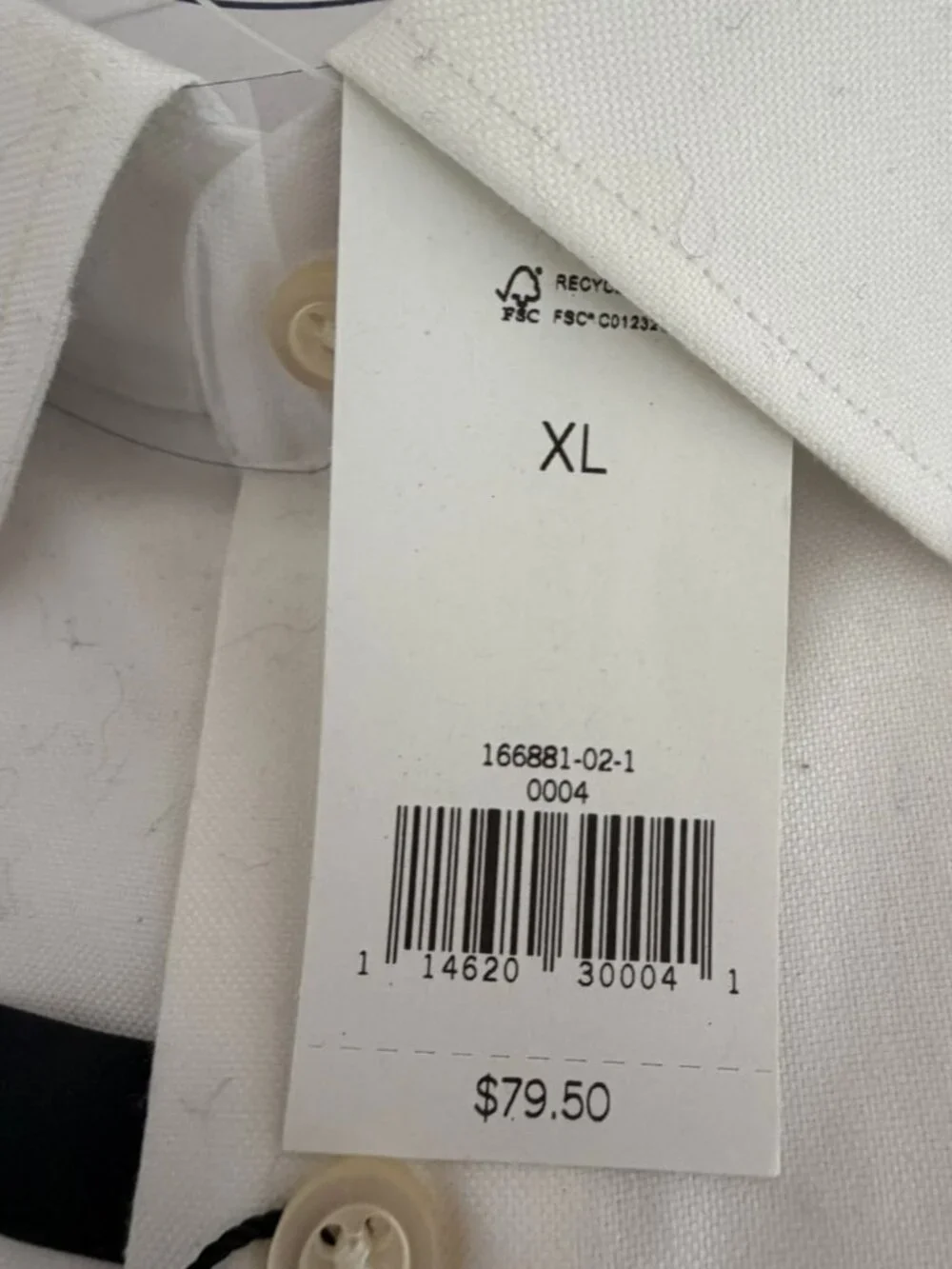 New With Tags - Banana Republic White Camden Fit Dress Shirt - XL - Regular Fit